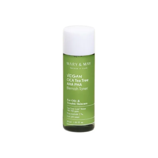 Mary&May Vegan Cica Teatree AHA PHA Blemish Toner Mini
